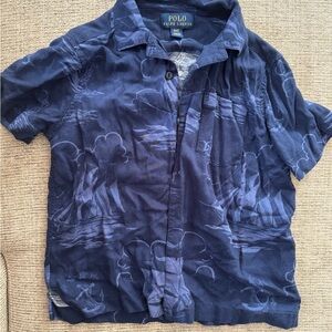 Polo by Ralph Lauren Dark Blue Patterned Shirt